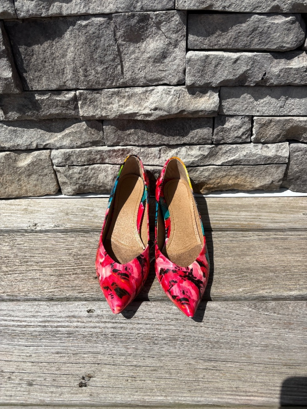 Vionic Josie Kitten heel, floral 9.5M